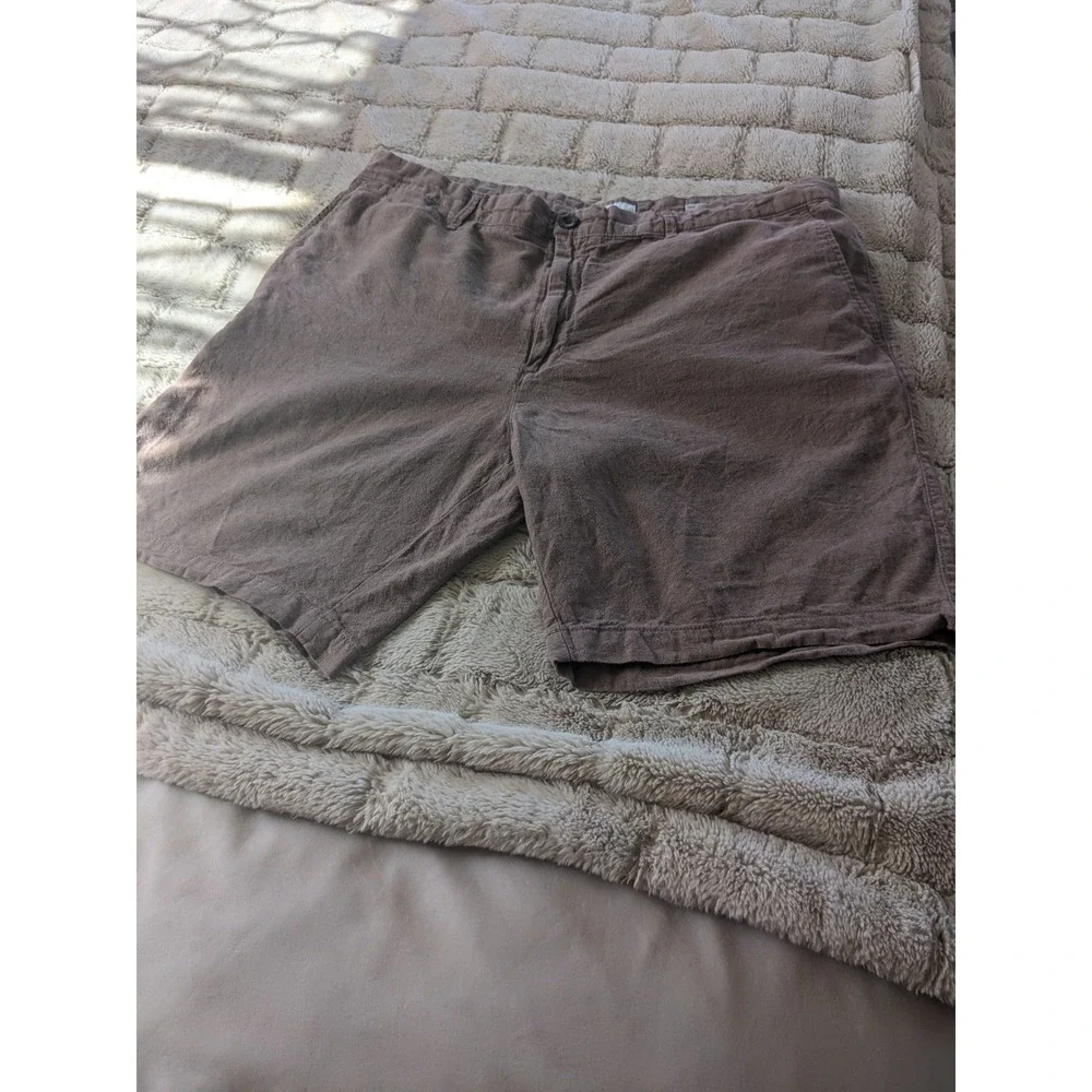 Goodfellow & Co Mens Every Wear Shorts Brown Size 38 Flat Front Casual